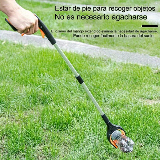 【Clip de basura plegable giratorio】 Agarre plegable con accesorio giratorio de 360°, modelo plegable de aleación de aluminio engrosado, duradero y fácil de almacenar.