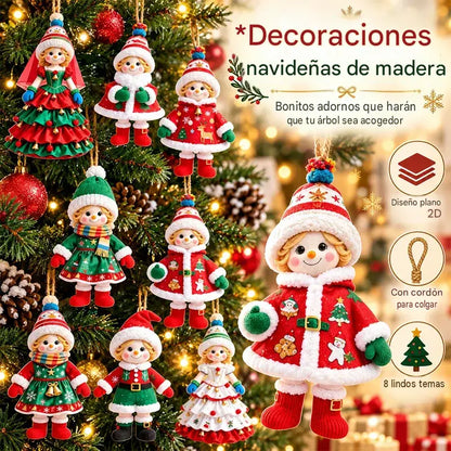 🎄【20 piezas】🎅Adorables decoraciones navideñas✨