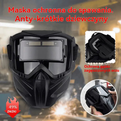 🔥⚡Automatycznie przyciemniany hełm spawalniczy zapewniający bezpieczeństwo oczu