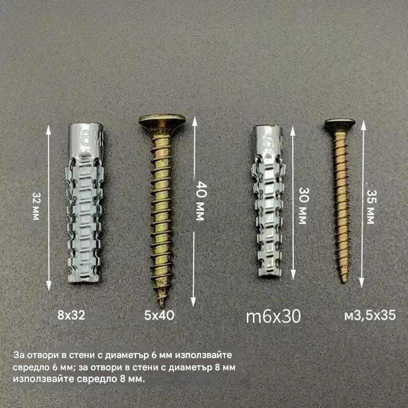 🔩【Herramientas de ferretería】🔩【100 juegos】🛠⚙ Anclaje metálico dentado súper resistente para fijaciones firmes en cualquier pared