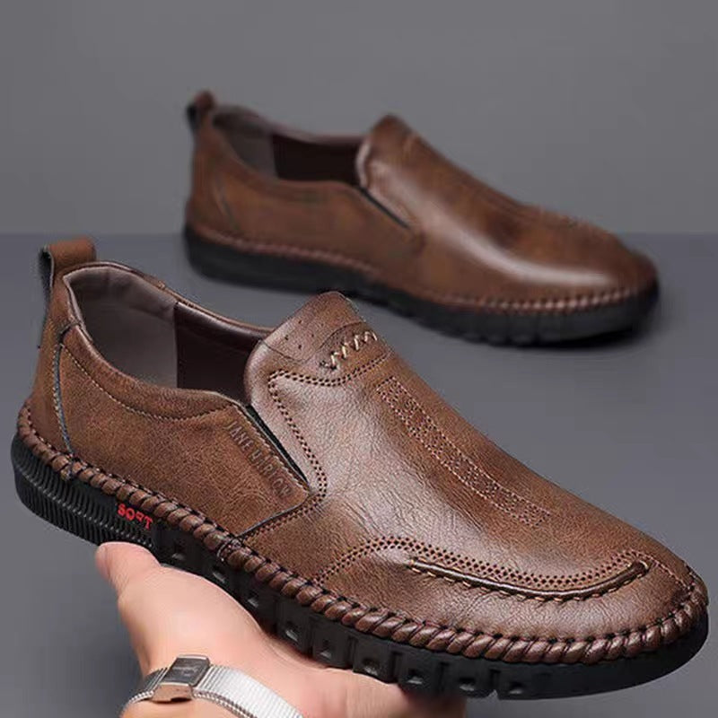 🏆👞【39-44】2026 casualowe buty sportowe dla mężczyzn, wykonane z prawdziwej skóry, z miękką, antypoślizgową, oddychającą podeszwą ✅Płatność przy odbiorze ✅2 sztuki z 70% rabatem