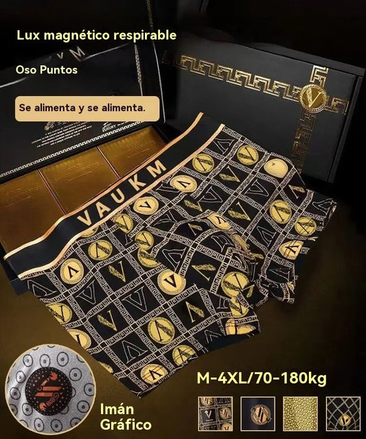 🔥Compra 2 y llévate 2 gratis🔥Bóxers magnéticos de lujo para hombre (modelo 2026)