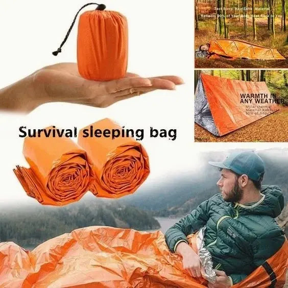 🔥【Kupi 1, dobiješ 1 gratis】Vodootporna hitna vreća za spavanje koja zadržava toplinu 🛌❄️