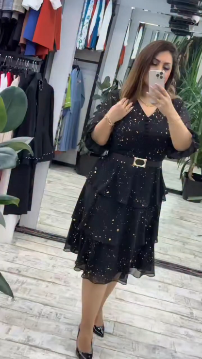 ✨【S-5XL】✅️Luźna sukienka z szyfonu w dużych rozmiarach｜Wygodna i przewiewna, idealna na lato🔥