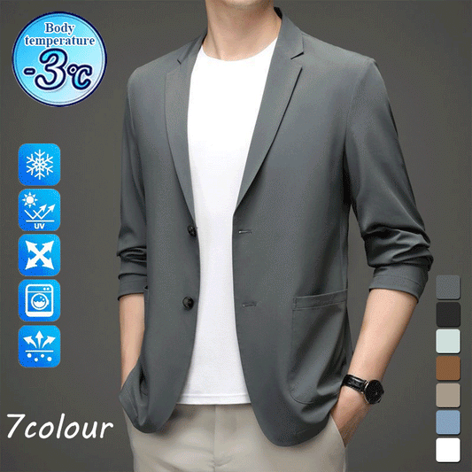 【Novedad de verano】【M-5XL】Chaqueta de traje informal ligera para hombre 2025