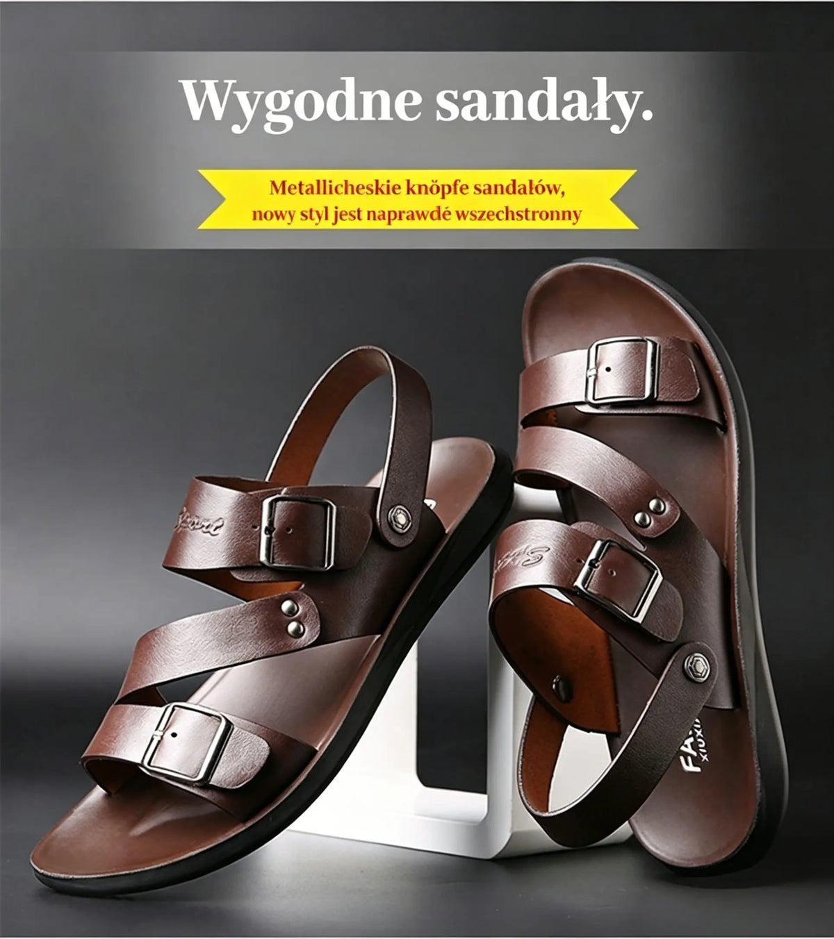 🔥[50% taniej]🔥 👟 Nowe męskie sandały letnie z miękkiej skóry naturalnej