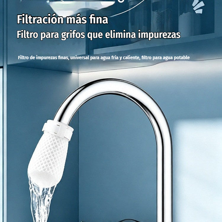 【200 bolsas filtrantes + 40 bridas】💧 Filtro de grifo anti‑salpicaduras engrosado – Filtra eficazmente óxido, sedimentos e impurezas – Adecuado para agua del grifo, de manantial y subterránea 🚿✨