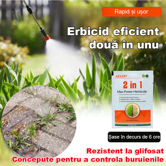 Potente herbicida 2 en 1 ☘¡Especialmente diseñado para combatir las malezas resistentes al glifosato, actúa en 6 horas, mientras destruye la síntesis de proteínas y pigmentos en las malezas!