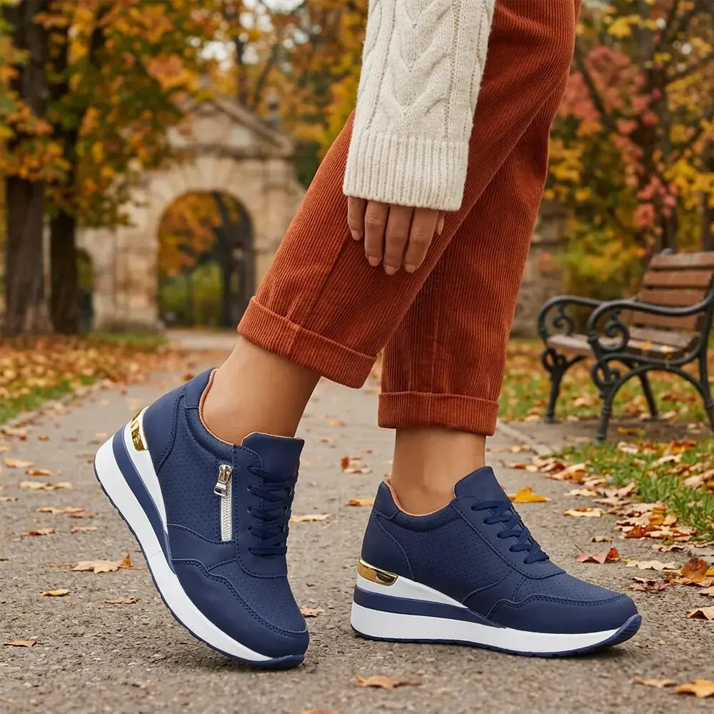 【Veľkosti 36-43】🌹 Štýlové dámske športové topánky na platforme so zvýšením výšky o 5 cm – moderný dizajn na každodenné nosenie. ✨