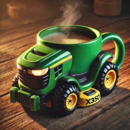 🔥☕ Elegantna šalica za kavu s retro poljoprivrednim traktorom