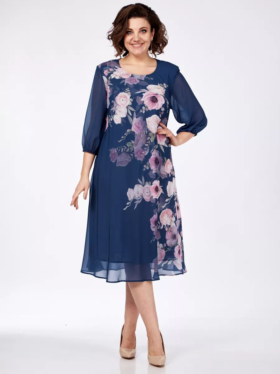 🌸 49% de descuento 💥💕【S-5XL】Elegante vestido de gasa de primavera con estampado floral 2026🌷