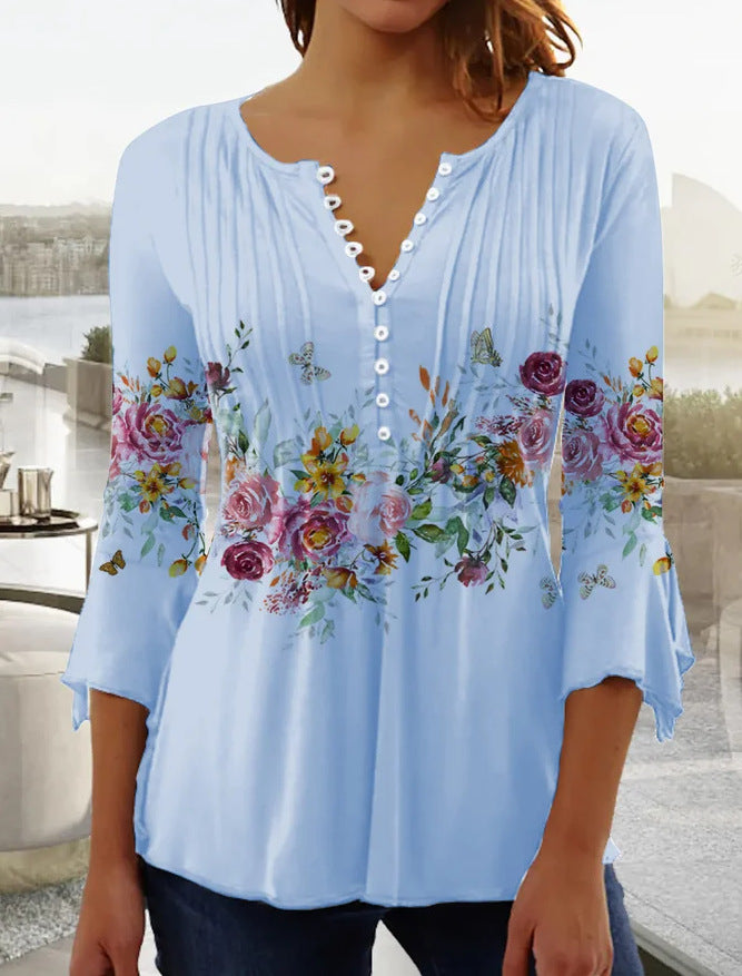 👕💥【Ograniczona czasowo zniżka 50%】💥🥰[S-5XL] Modne damskie koszulki z dekoltem w serek