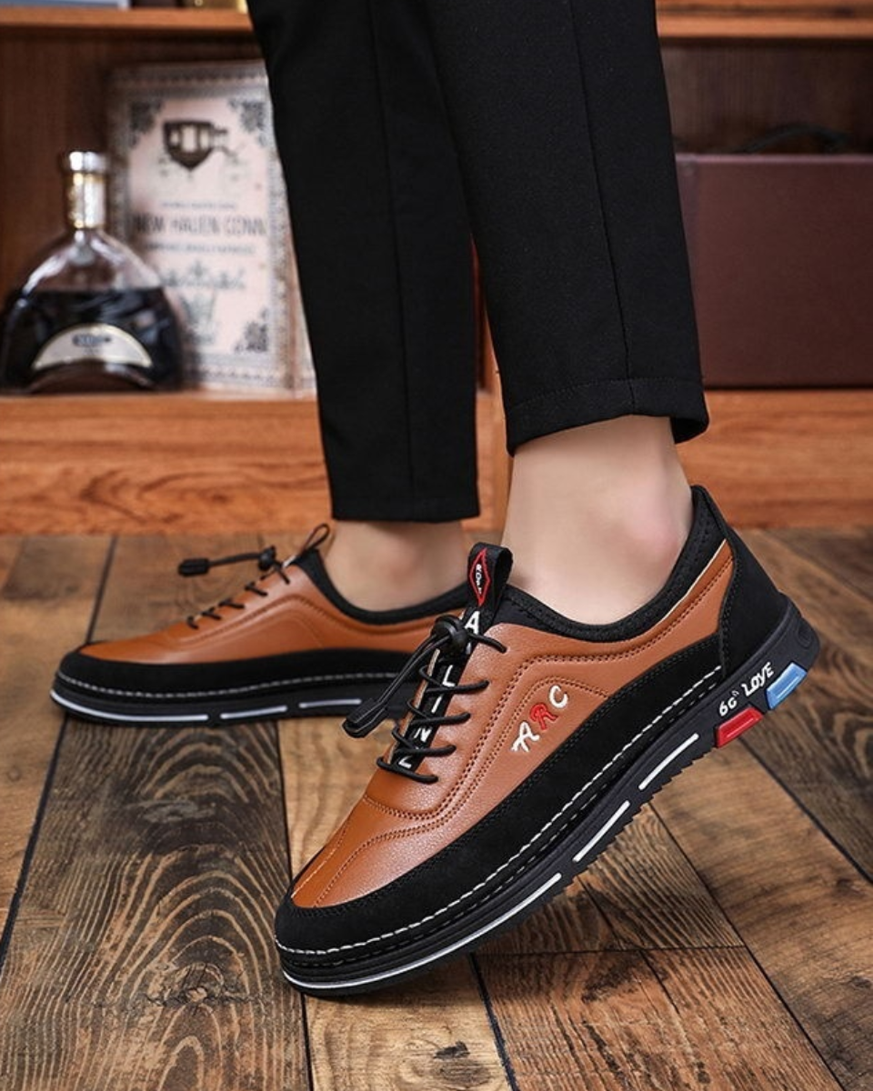 【39-48】Zapatos de negocios casuales de alta gama para hombre, con suelas suaves y cómodos de llevar.