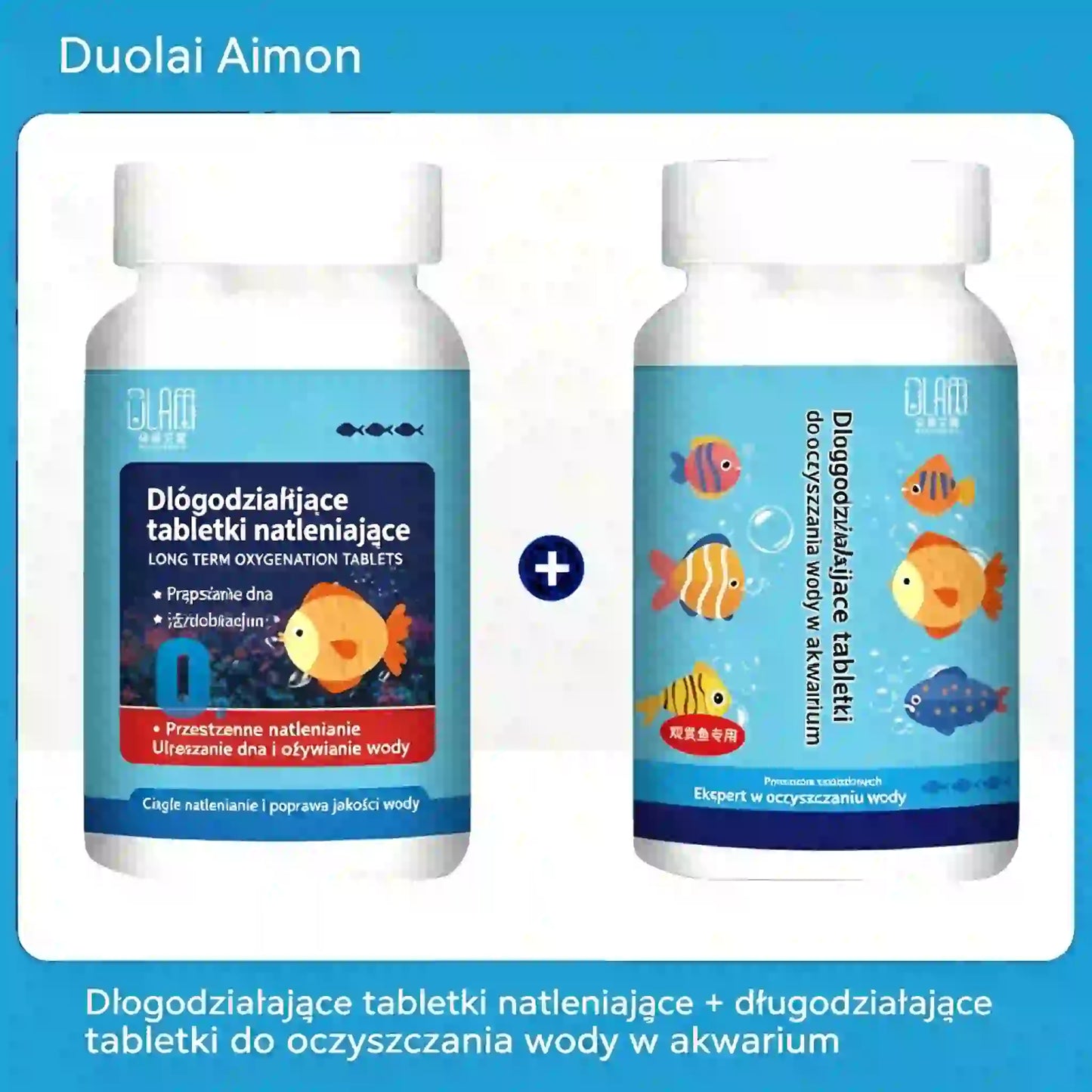 🔥Kup 1, a 1 dostaniesz gratis (2 butelki - 400 sztuk)🐠🌿 Tabletki do oczyszczania wody akwariowej + tabletki natleniające