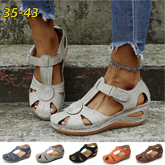 ✨🩰【Oferta sezonowa】【35-43】Sandały rzymskie damskie – wygodna miękka skóra, płatność przy odbiorze