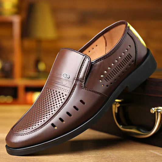 ⏰⏰【38-44】2025 nuevos zapatos casuales de cuero transpirable para hombre