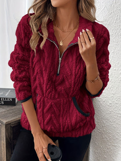 🔥Nowa gorąca wyprzedaż🔥【S-3XL】🎀🎀Nowe jesienno-zimowe modne damskie pluszowe bluzy z kapturem