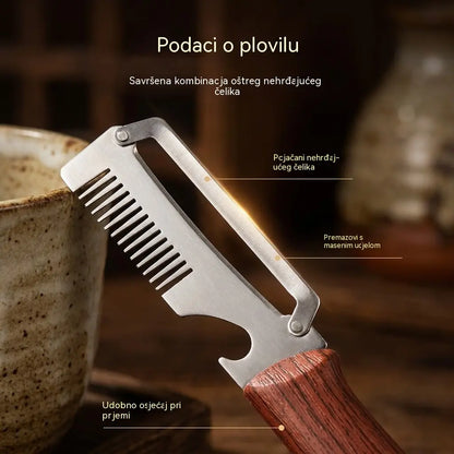 ✅Kupite 1, dobijte 1 gratis (2 artikla) 🧅🔪 Višenamjenska kuhinjska gulilica 3 u 1: Gulite, režite i otvarajte boce! 🔥