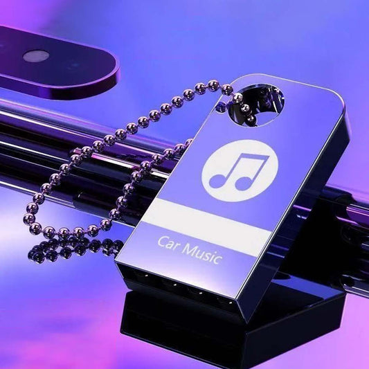 【Music U Disk】Wysokiej jakości pamięć USB z muzyką samochodową (zawiera 8000 utworów, 600 klipów wideo, efekty dźwiękowe 6D)