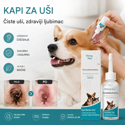 【Kupite 1, dobijte 1 gratis】 🐱🐶 Nježne kapi za čišćenje ušiju za kućne ljubimce – Recite zbogom bolestima uha