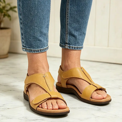 Sandalias de verano con suela blanda y soporte de arco, casuales y cómodas.