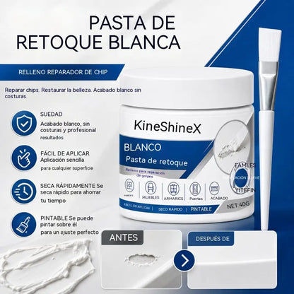 🧹🏠【Kup 1, drugi gratis】Biała pasta do naprawy mebli z pędzelkiem