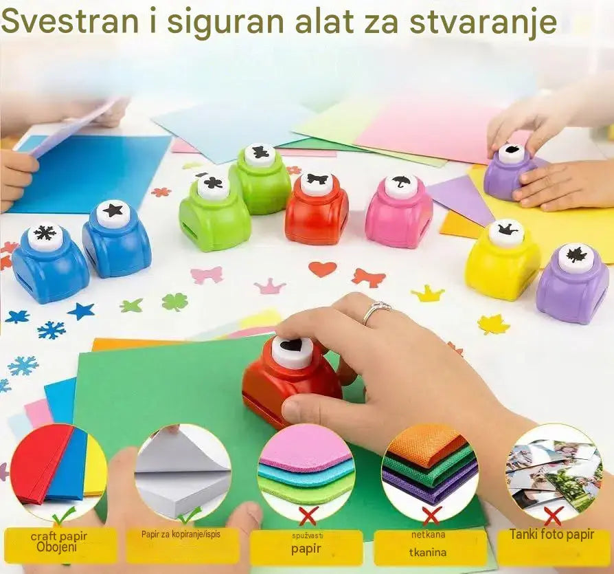10 komada za 24 €✨✂️ Bušač motiva cvijeta za djecu, edukativna igračka, alat za kreativno izražavanje