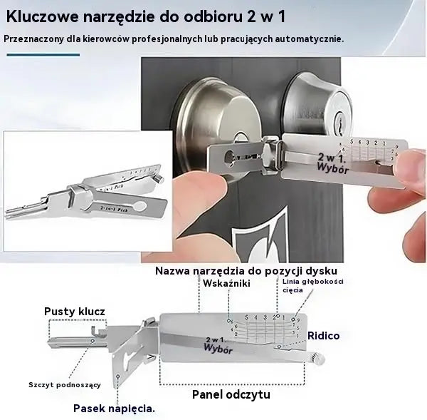 🔐Specjalne promocje w tym tygodniu🔑 - 49% zniżki🔥Dekoder kluczy ze stali nierdzewnej