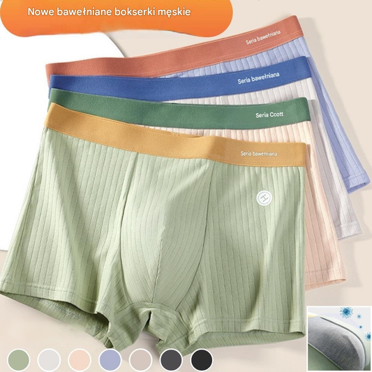⏳⏳【Oferta ograniczona czasowo】🔥 (Zestaw 6 sztuk) Nowe męskie bokserki z czystej bawełny