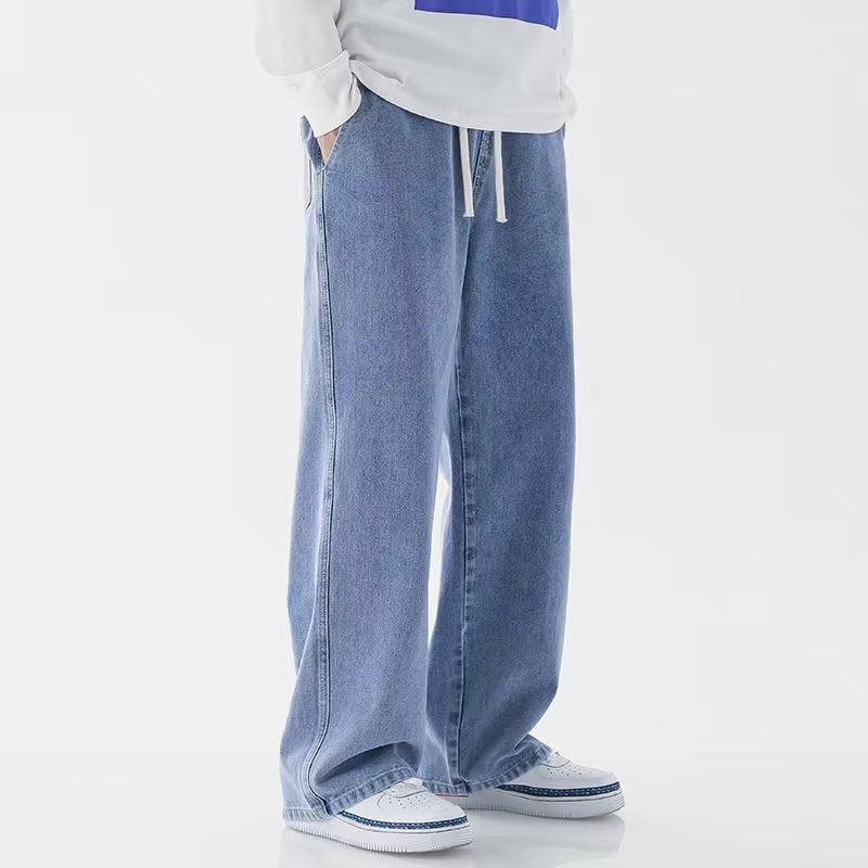 🔥Retro dżinsy męskie: styl casual, prosty, luźny krój, płatność przy odbiorze✨