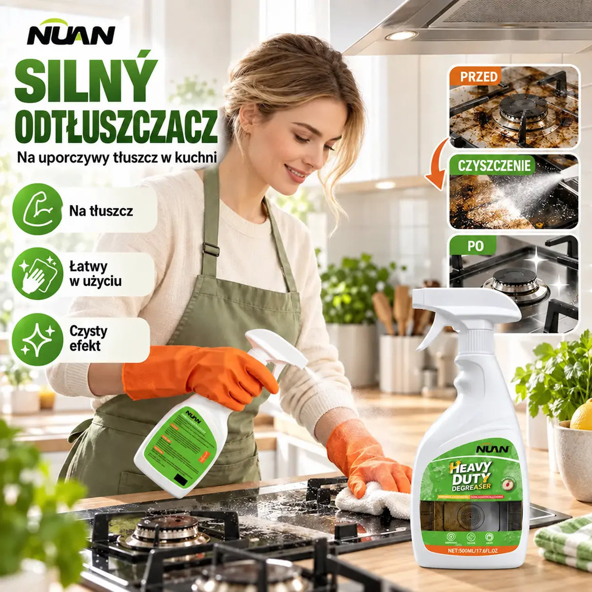 🔥Oferta ograniczona czasowo: produkt za pół ceny🔥! Nowy środek do usuwania tłustych plam (wersja 2026) – wystarczy jedno psiknięcie, by automatycznie rozpuścić zabrudzenia; bez konieczności szorowania.