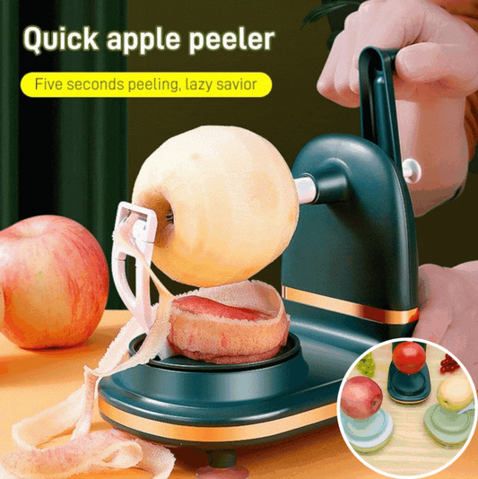 🔥🍎🔪 Pelador de manzanas con manivela, máquina cortadora 🍏💥¡Pela fácilmente frutas como manzanas y peras en solo cinco segundos!