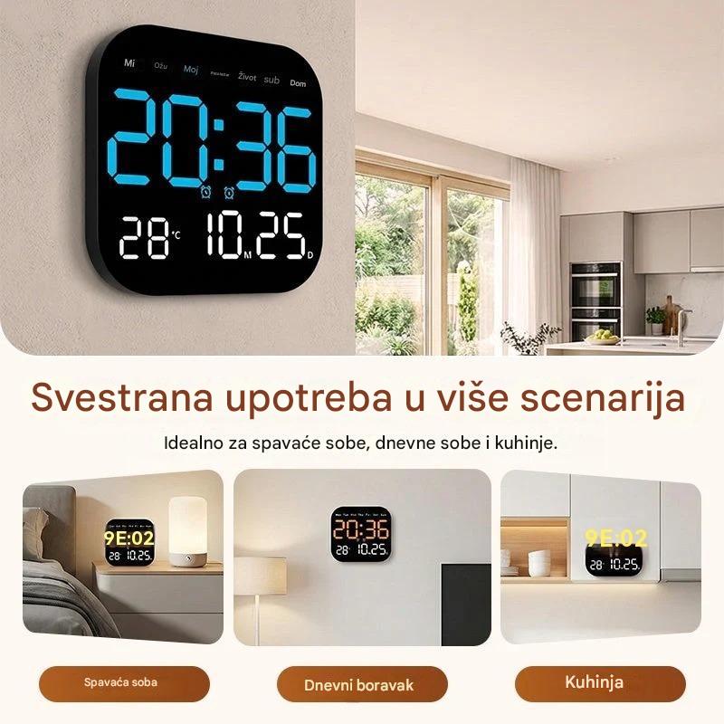 🛏️  Digitalni sat za dom i ured - nježno buđenje, recite zbogom dosadnim budilicama! Podesiva svjetlina, tihi rad noću. Također prikazuje temperaturu. Pouzdan pratitelj za vaš svakodnevni život. 🌙