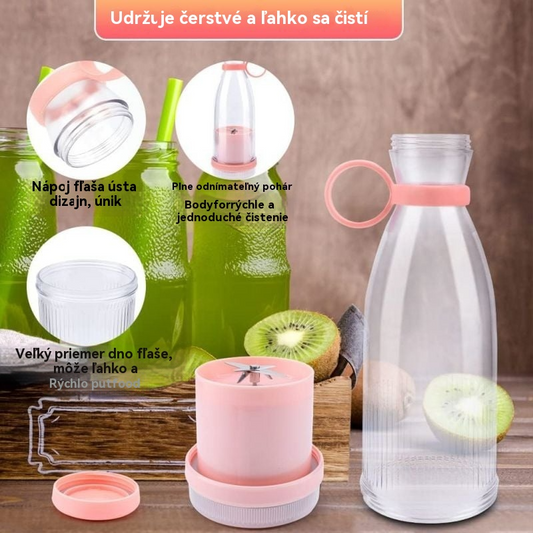 ✨🍎Prenosný odšťavovač – Vezmite si ho kamkoľvek so sebou a vychutnajte si čerstvé, zdravé ovocné a zeleninové šťavy kedykoľvek.