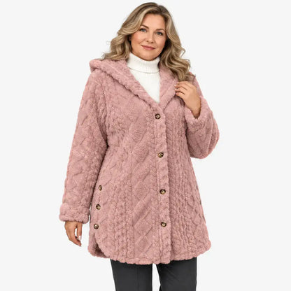 ✨【S-5XL】Damski ciepły kardigan z kapturem i długim rękawem w stylu casual (dwustronny polar)