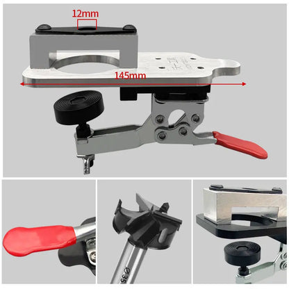 【🔥1 set od 6 komada】Otvarač rupa za šarke za obradu drveta, lokator rupa za šarke na vratima ormara od 35 mm