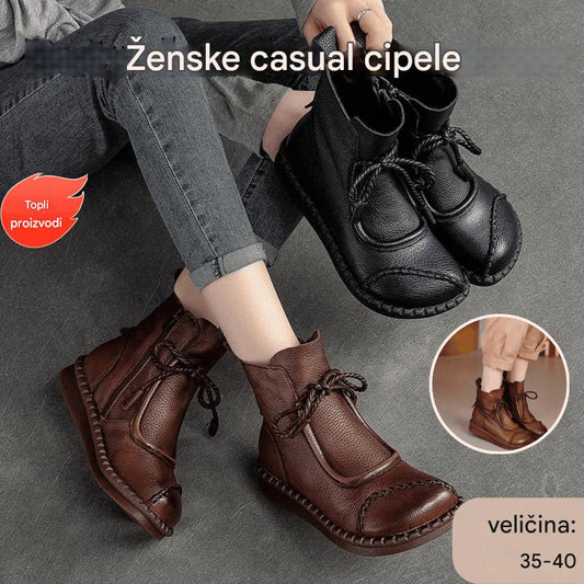 👢【35-40】 👍 nove retro mekane kožne Martin čizme za ranu jesen 2025., prozračne i udobne