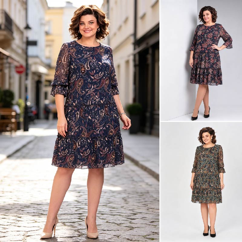 【🥇Bestseller】💥【50% zniżki】👗【S-5XL】Nowa wiosenna sukienka z nadrukiem 2026