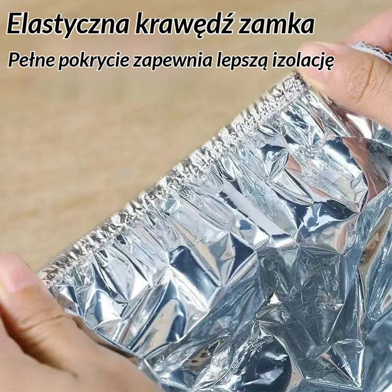 💥【100 szt.】🍎🔥 Izolacyjna folia aluminiowa (do kontaktu z żywnością)