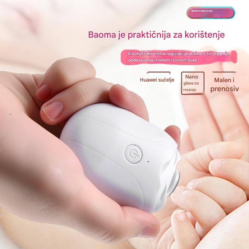 💅 Kupite 1, dobijte 1 gratis! ✨ Automatska turpija za nokte (2 komad) za sigurnu i nježnu njegu noktiju 👶🔧