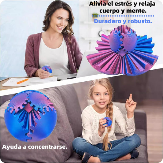 💥Compra 1 y llévate 1 gratis🎁 Juguete de dedo giratorio punk Marvel con forma de bola de engranaje creativa y colorida en 3D para niños, ocio y entretenimiento
