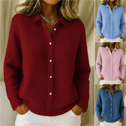 ❤️⭐【S-3XL】Damski gładki kardigan dzianinowy, stylowy model w dużym rozmiarze – nowa kolekcja 2026