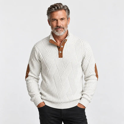 🔥【S-5XL】 Męska koszulka z długim rękawem i stójką – styl casual na jesień/zimę