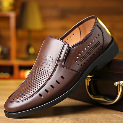 ⏰⏰【38-44】2025 nuevos zapatos casuales de cuero transpirable para hombre