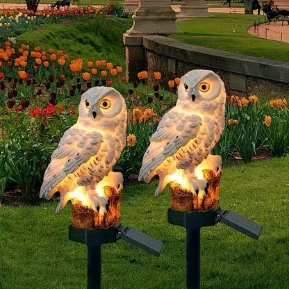 🔥Venta caliente🔥Nueva luz de césped solar para exteriores con forma de búho, modelo 2025. Iluminación decorativa para jardines, patios y paisajes.