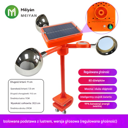 🐦🦉【NOWOŚĆ】Nowy, ulepszony, zasilany energią słoneczną, regulowany odstraszacz ptaków głosem
