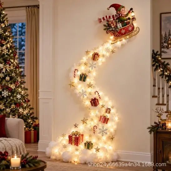 1 sztuka 139 zł 🎄Ścienna lampa dekoracyjna „Świąteczny szlak”