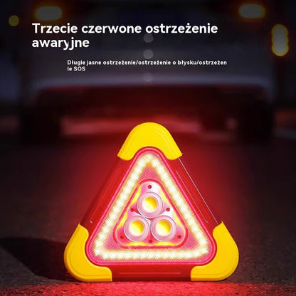 🔥Nowość na rok 2026🔥 Trójkąt ostrzegawczy zasilany energią słoneczną — 3 w 1