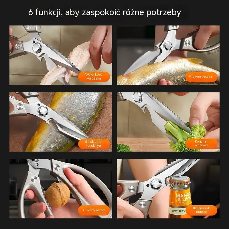🔥Nowe ulepszenie🍖 Wielofunkcyjne, wydajne nożyczki kuchenne ✂️👨‍🍳