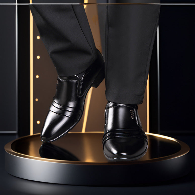 🔥【Descuento por tiempo limitado】🔥 Zapatos de cuero para hombre, tallas 38-48 - casuales y elegantes, suela elevada 2026